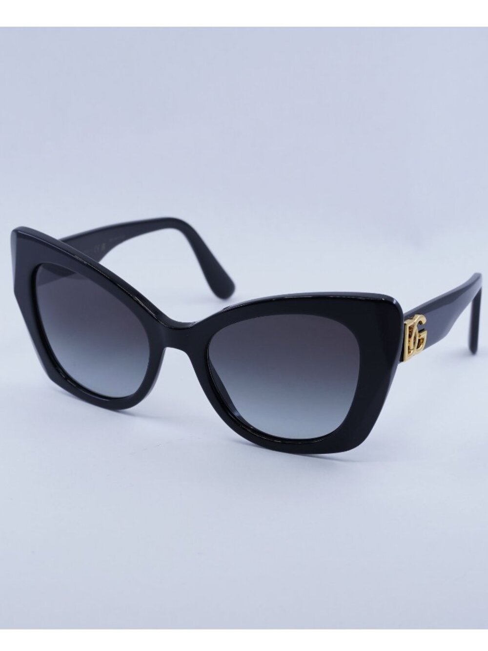Dolce & Gabbana DG4405 501/8G Sunglasses Black Butterfly Frame, Grey Lenses